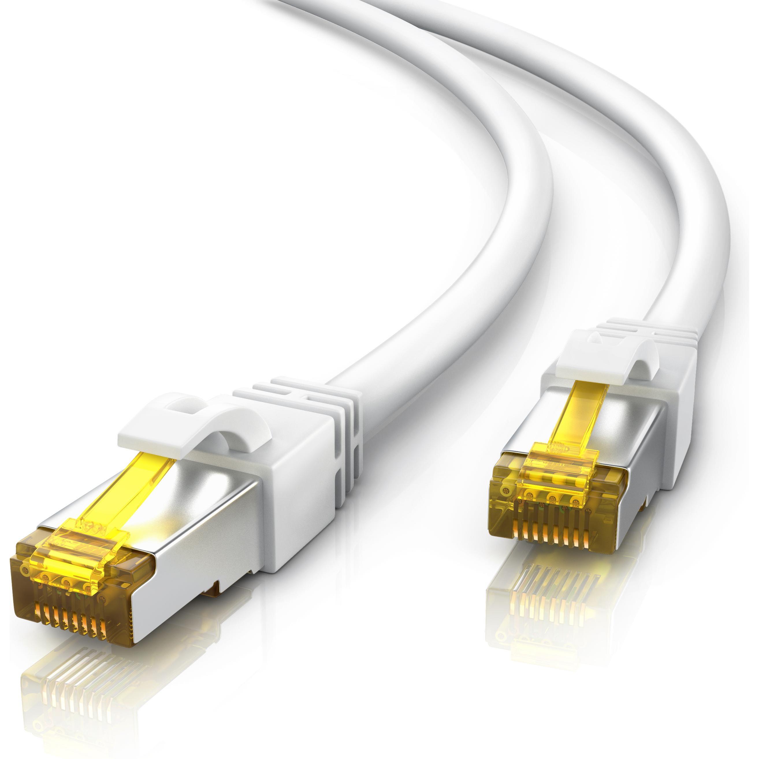 Primewire CAT.7 Netzwerkkabel - Ethernet Gigabit Lan Kabel RJ45 - 10 Gbit/s - Patchkabel - komp. CAT.6 CAT.8 (S/FTP, PiM...