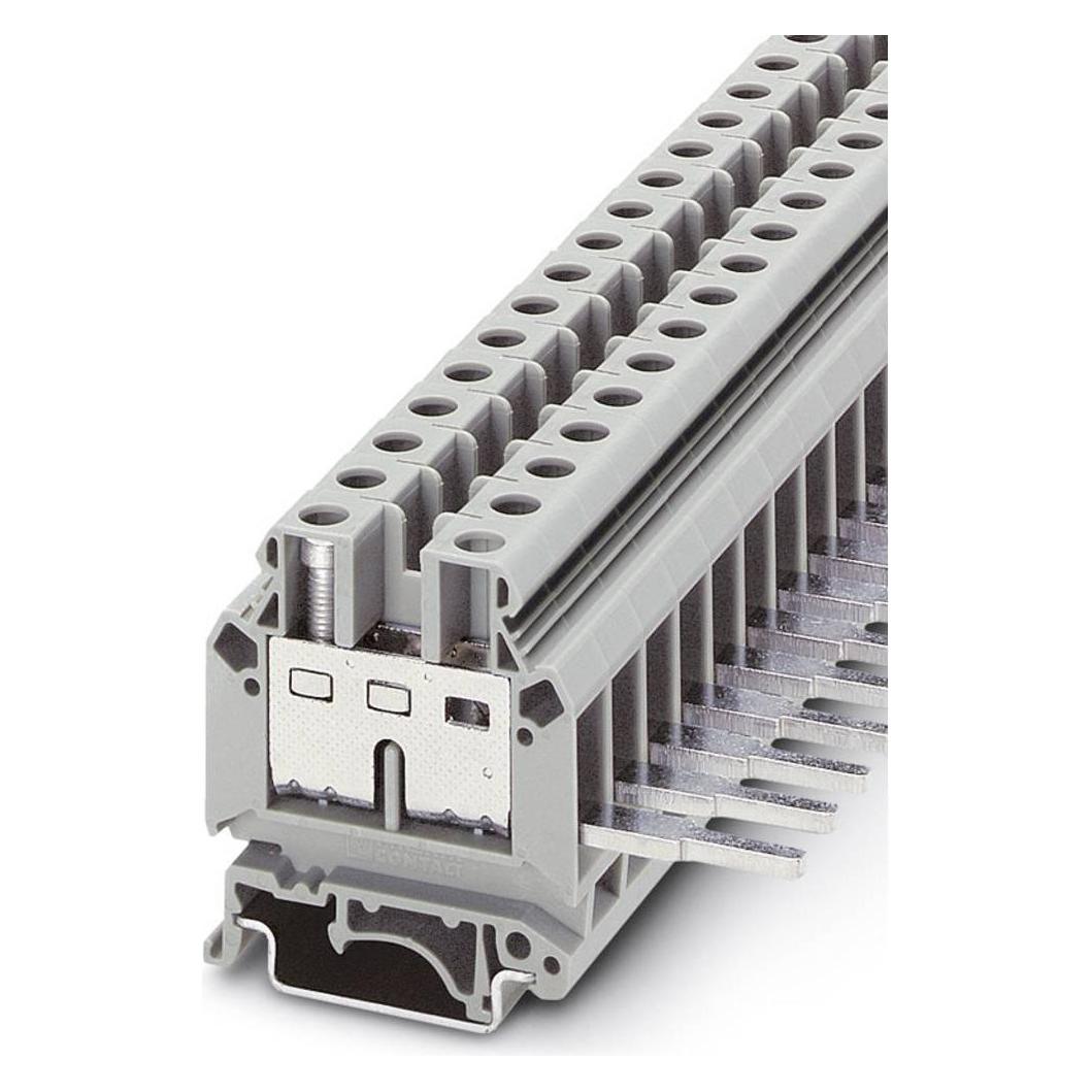 Phoenix Contact Grigio Terminale Passante Phoenix Sezione 0,5-10 Mm² Bre, Cavo + Spina Elettrica,