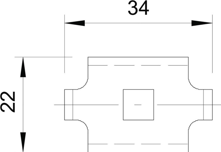 Immagine prodotto OBO Bettermann Pezzo di fissaggio Vertr per vaschetta portacavi in rete GKS 34 VA4301
