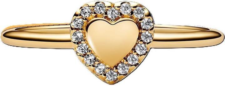 Produktbild Pandora Gravierbarer Herz-Halo-Ring (52)