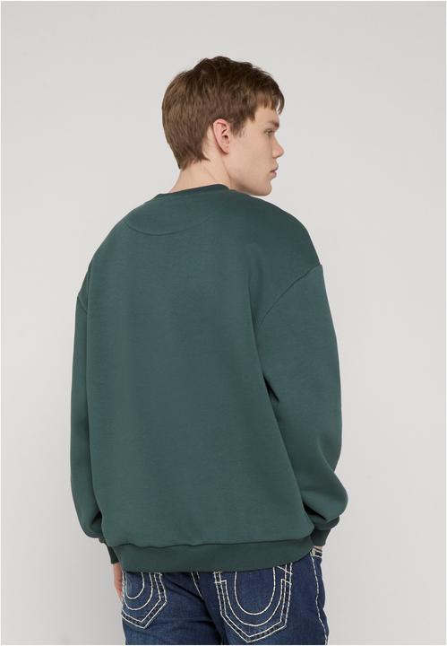 Produktbild Urban Classics Fluffy Crewneck bottlegreen S (S)