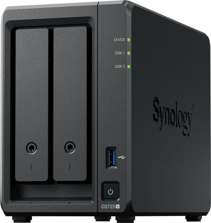 Productafbeelding Synology DS725+ 2Bay 8TB NAS met 2x 4TB Plus HDD (2 x 4 TB)