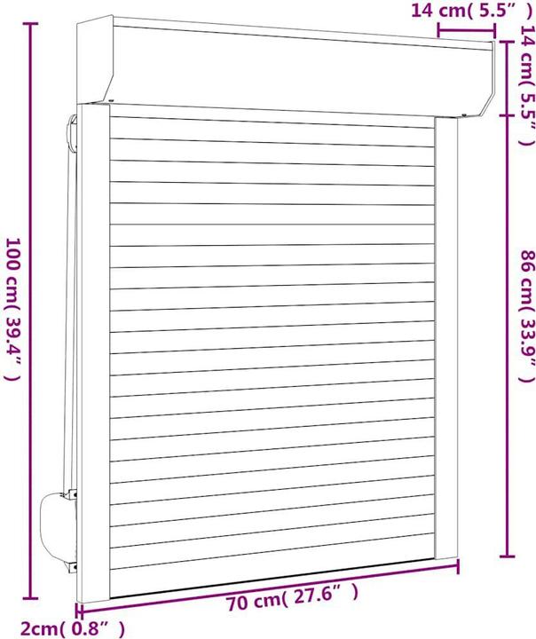 Produktbild vidaXL Helin (70 x 100 cm)