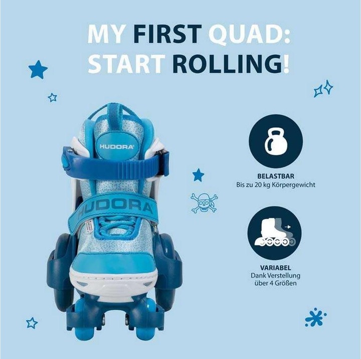 Produktbild Hudora HDO Rollerskates My First Quad 30-23 cy 22064 (30, 31, 32, 33)