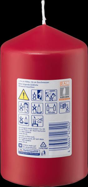 Produktbild dm Profissimo Kerze glatt 140/80 feuerrot