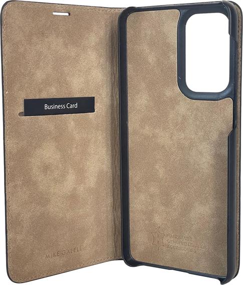 Produktbild Mike Galeli Book-Cover Echtleder Marc black (Samsung Galaxy A53 5G)