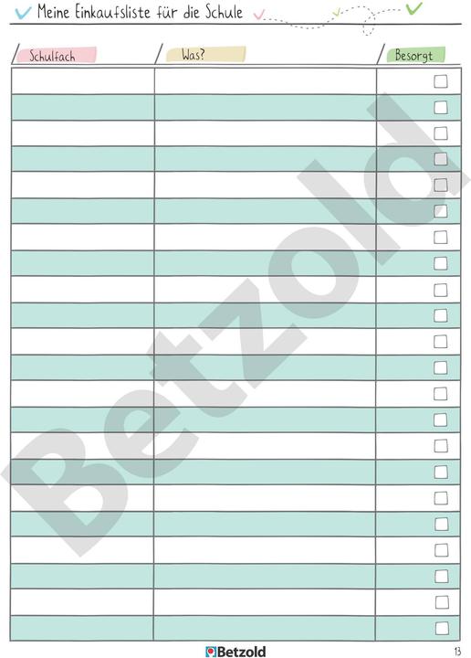 Actual product image Betzold Student Logbook (A5, German)