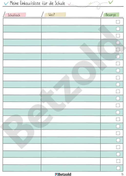 Produktbild Betzold Schüler-Logbuch (A5, Deutsch)