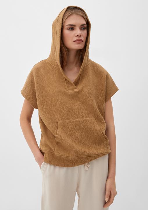 Produktbild s.Oliver Sweatshirt Hoodie mit kurzen Ärmeln (40)