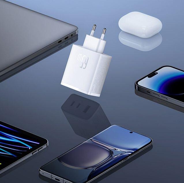 Produktbild Baseus Wall charger OS-Cube Pro 2xUSB-C + USB, 65W (white) (65 W)