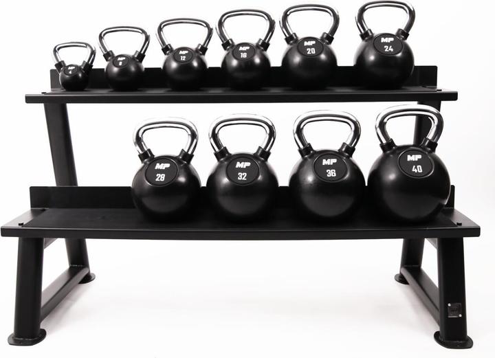 Actual product image Muscle Power Kettlebell Rubber Chrome