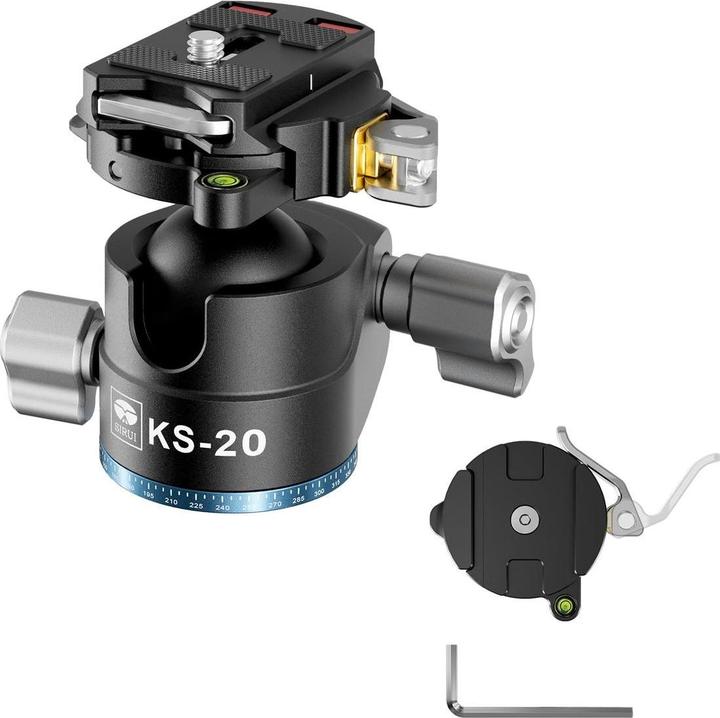 Produktbild Sirui KS-20 Kugelkopf black mit Schnellverschluss und TY-55X Platte (Kugelkopf)