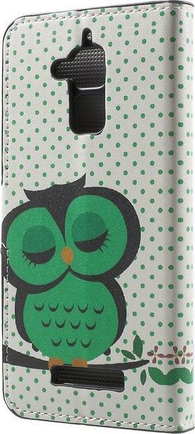 Produktbild MU Style Leder Case mit Eulen (Asus Zenfone 3 Max)