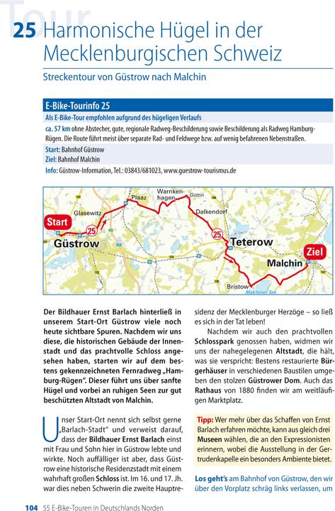 Nährwerte und Zutaten Die 55 schönsten E-Bike-Touren in Deutschlands Norden (Deutsch, Oliver Kockskämper, 2021)