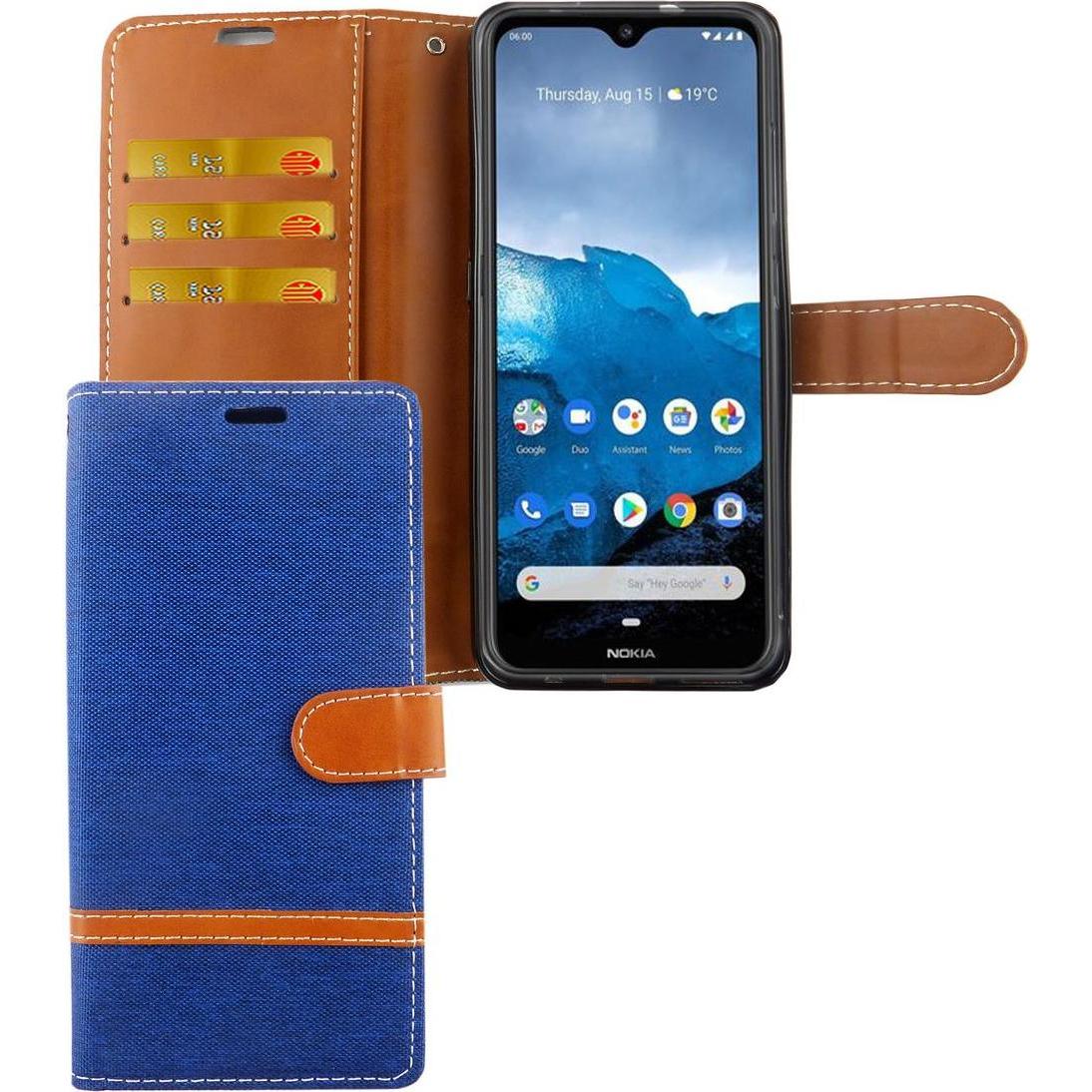 König Design Hülle Handy Schutz für Nokia 6.2 Case Cover Tasche Wallet Etui Handyhülle Bumper (Nokia 6.2), Smartphone Hü...