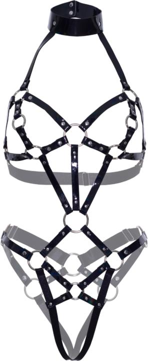 Actual product image Leg Avenue Veganes Lackleder-Harness (S)