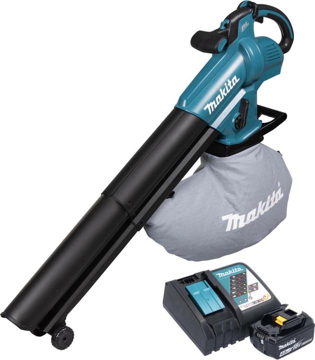 Produktbild Makita DUB 187 RM Akku LaubblÃ¤ser und Laubsauger 18 V Brushless + 1x Akku 4,0 Ah + LadegerÃ¤t (Akkubetrieb, Laubsauger)