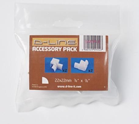 Actual product image D-Line Accessory set V22022 for quarter round duct 22 / 22