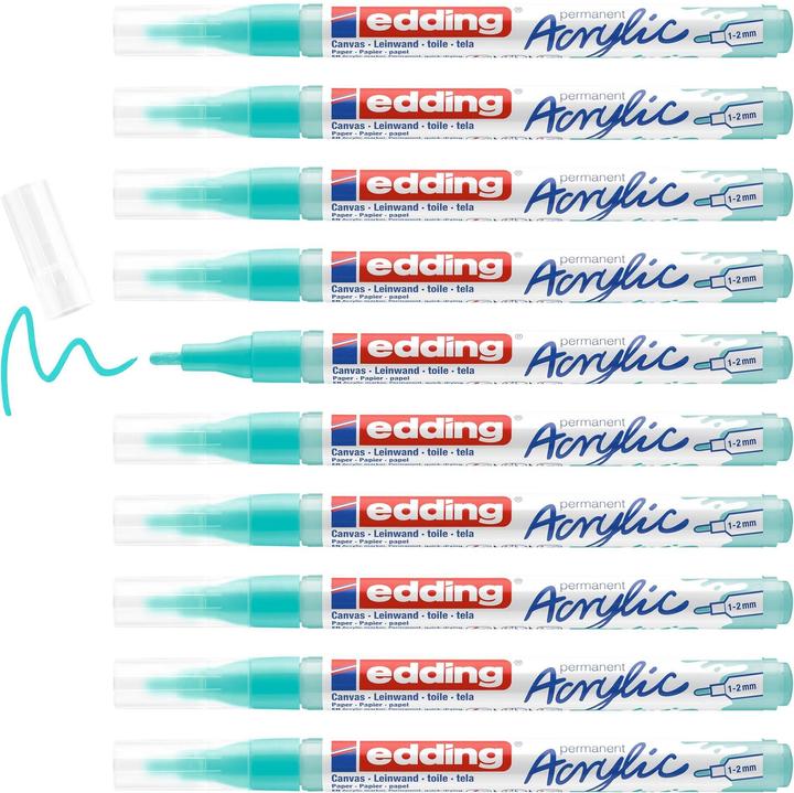 Immagine prodotto Edding Marcatore acrilico 5300 Fine (Turchese, 2 mm, 1 x)