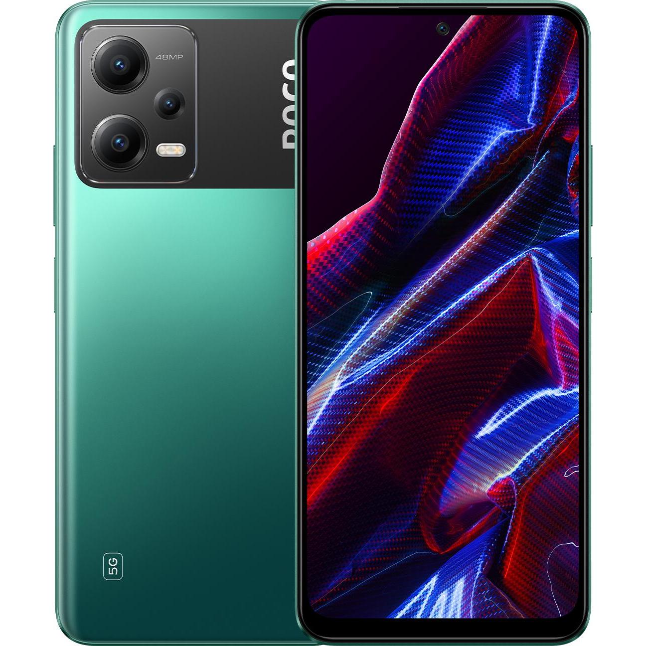 Xiaomi Poco X5 (128 GB, Green, 6.67", Hybrid Dual SIM, 5G), Smartphone, Grün