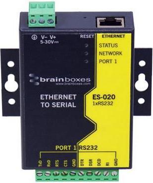 Brainboxes Ethernet 1 port RS232 10xScrew