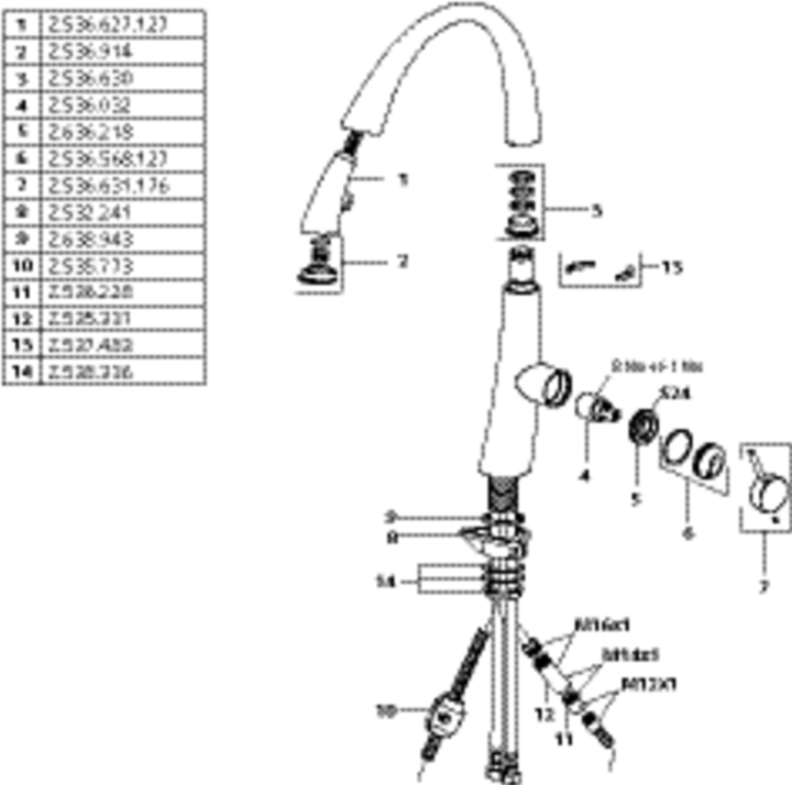 Actual product image KWC Kitchen faucet Zoe