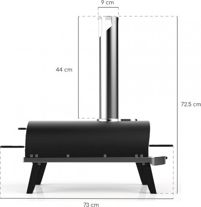 Actual product image Ziipa Piana Charbon (Pizza oven wood)