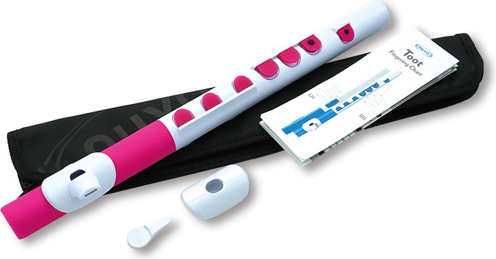 Immagine prodotto Nuvo N430T TooT 2.0 - Flauto traverso per bambini in C, bianco-rosa (Flauto trasversale)