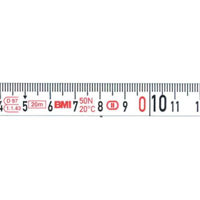 Thumbnail - BMI, Längenmesswerkzeug, Kapselbandmass RADIUS Länge 20 m Bandbreite 13 mm mm/cm EG II Kunststoff Stahlmassband (mm, cm)