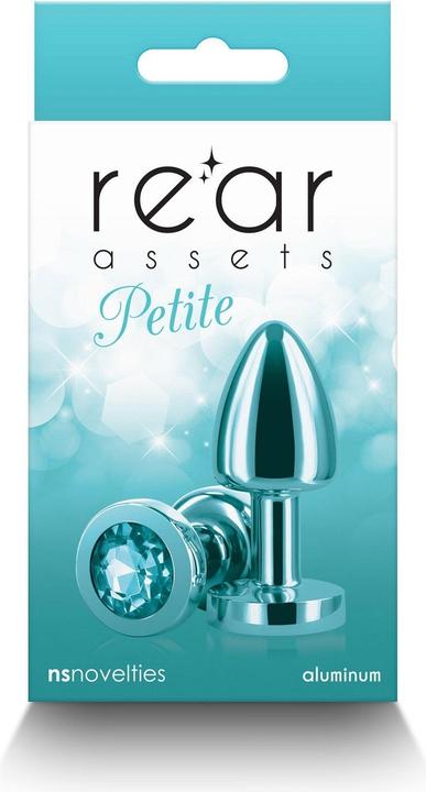 Produktbild NS Novelties Small Anal Plug Rear Assets Aluminum Butt Plug for Beginners Metal Anal Toy with Gem Petite Size Tea