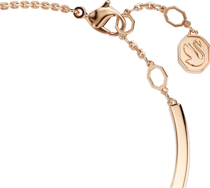 Actual product image Swarovski Mesmera Armreif Verschiedene Schliffe Weiss Roségold Legierungsschicht (16.50 cm, Swarovski Metal)