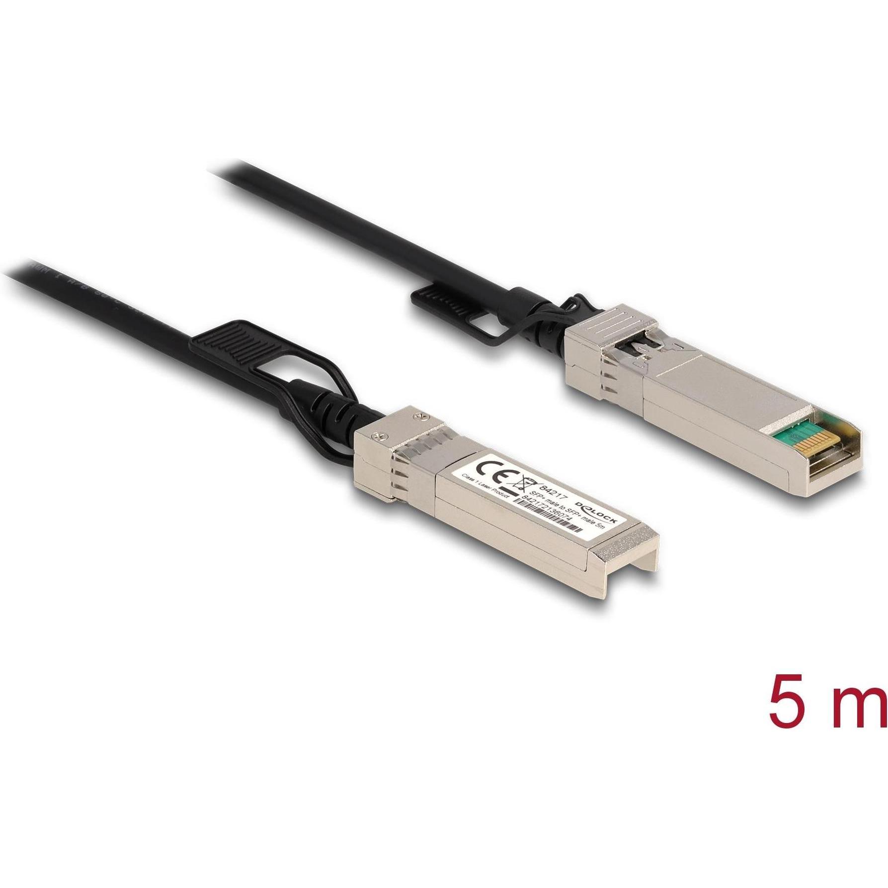 Delock Direct Attach Kabel SFP+/SFP+ 5 m (5 m), Netzwerkkabel