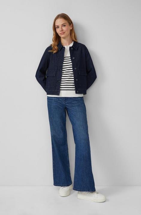 Produktbild s.Oliver Strickpullover Gestreifter Pullover aus Viskosemix (36)