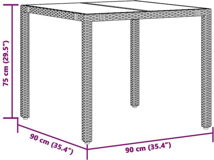 Produktbild vidaXL Gartentisch