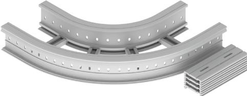 Actual product image Unex 67326-04 Flat elbow 90Â° 135x300 R300 made of U23X RAL7035