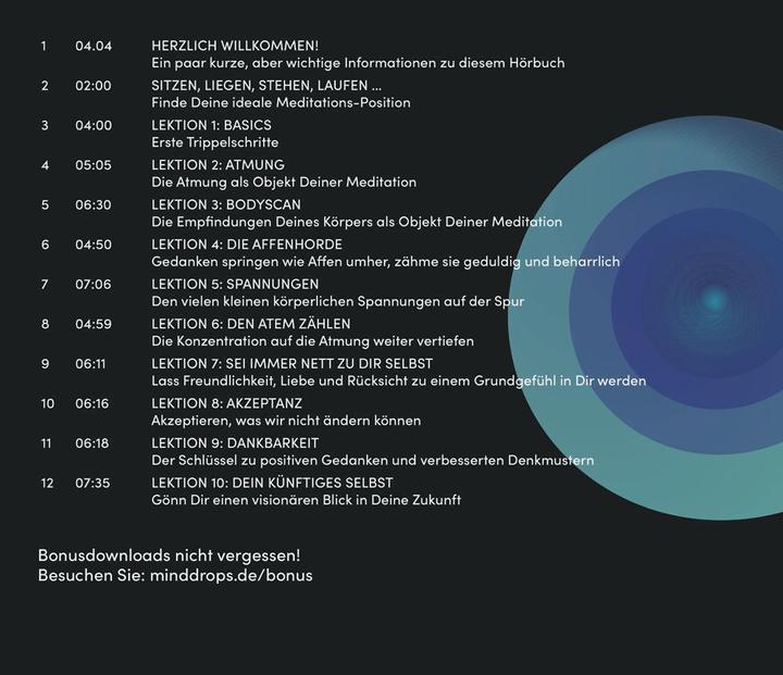 Actual product image Learn to meditate, Audio-CD, Audio-CD (minddrops, German)