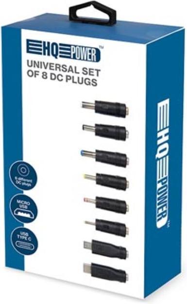 Produktbild Velleman UNIVERSAL-STECKER-SET - FÜR DC-STECKER 2.1 x 5.5 mm - 8-tlg.