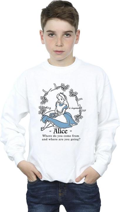 Produktbild Alice In Wonderland Nothing Is Impossible Sweatshirt Jungen (128)