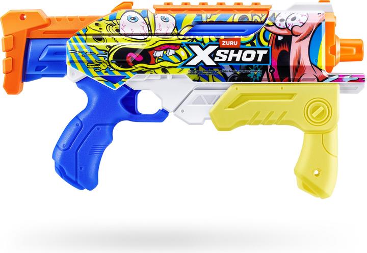 Actual product image Zuru XSHOT Water Spongebob Hyperload Water Blaster (Tank Integrated)