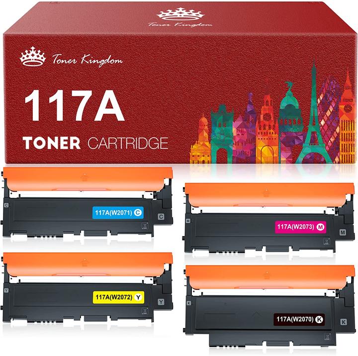Toner Kingdom HP 117A Toner mit Chip (M, C, Y, BK)