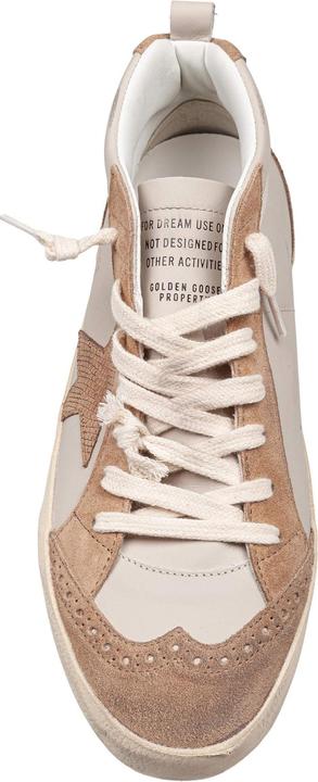 Produktbild Golden Goose mid star sneakers in leather and suede color grey/light brown (42)