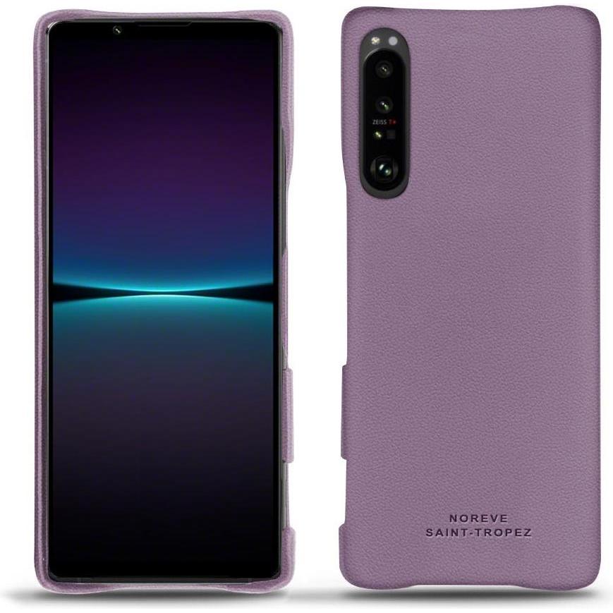 Noreve Lederschutzhülle (Sony Xperia 1 IV), Smartphone Hülle, Violett