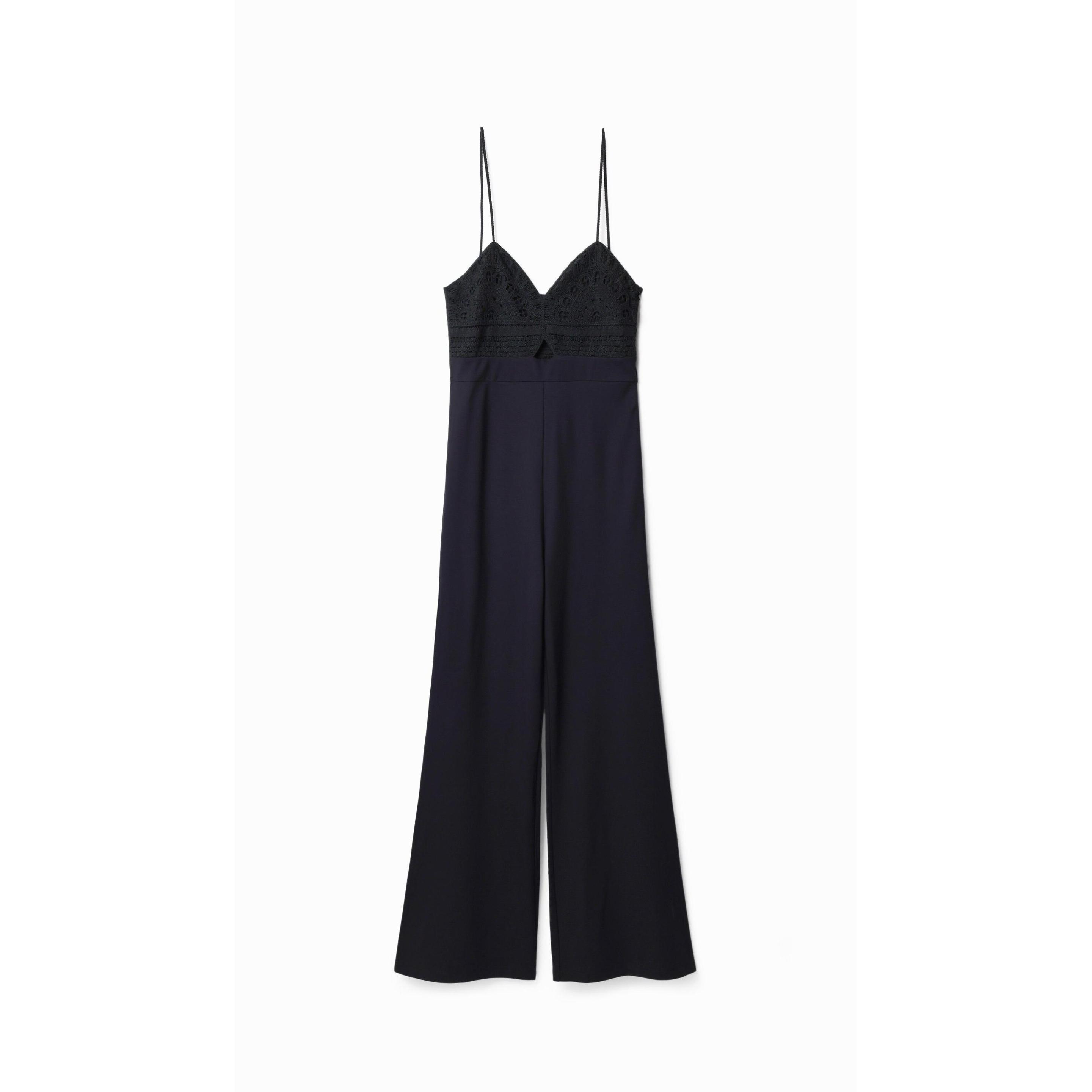 Desigual, Damen, Jumpsuit, jumpsuit tania, Schwarz, (XL)