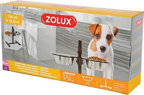 Produktbild Zolux Set of 2 bowls 16 cm 0.7 l + adjustable stand (70 cl)