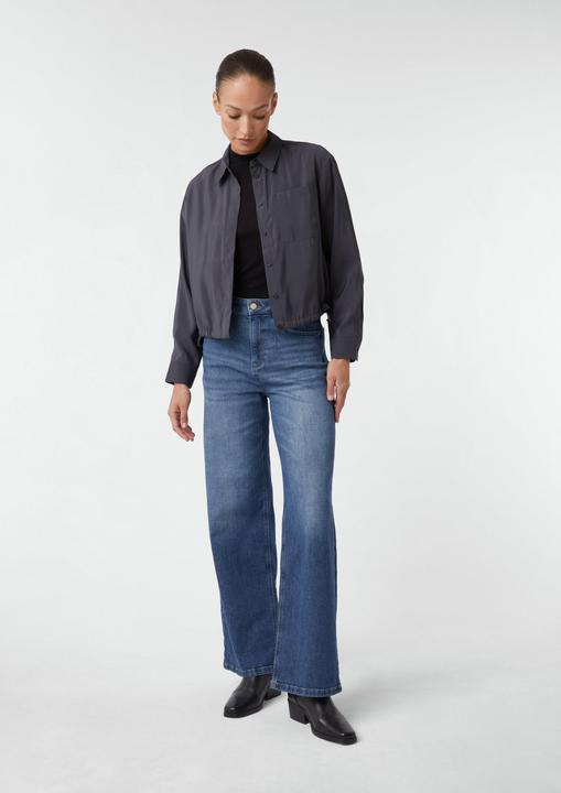 Immagine prodotto Comma Bluse Verkürzte Bluse mit Bindedetails am Saum (40)