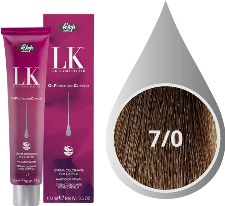 Produktbild Lisap LK OPC Cremehaarfarbe 7/0 mittelblond (7/0 mittelblond)