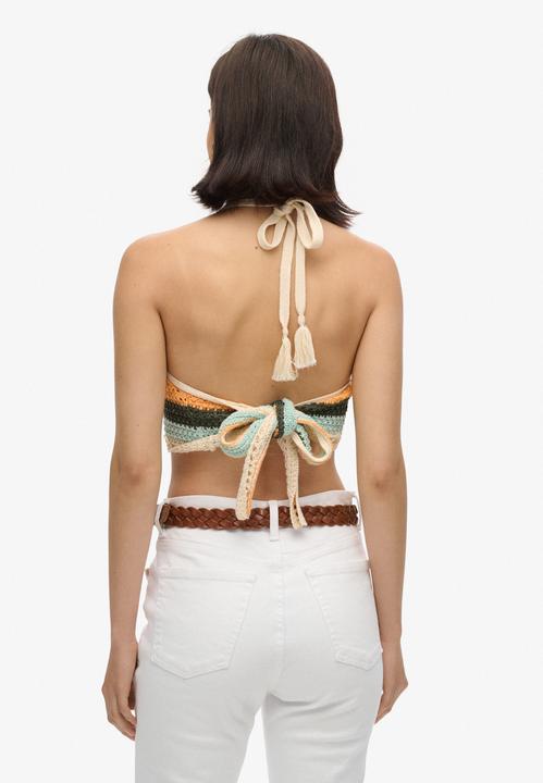 Actual product image Superdry Crop Halter Crochet Top (10XL)