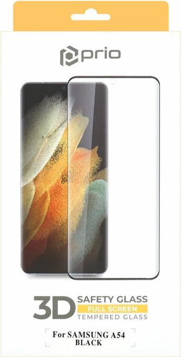 Immagine prodotto prio Protezione dello schermo in vetro temperato 3D per Samsung A54 nero (1 Pezzo/i, Samsung Galaxy A54 5G)