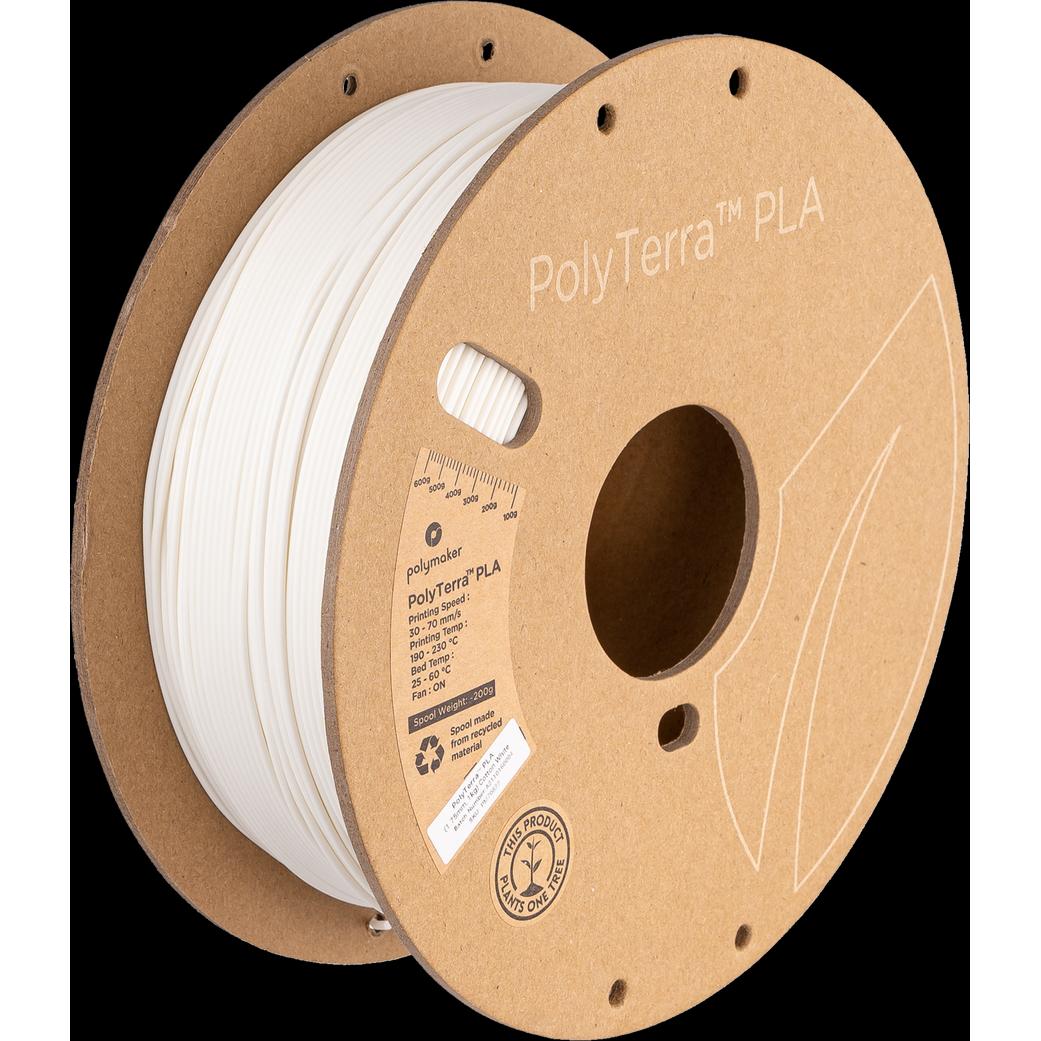 Thumbnail - Polymaker PolyTerra (PLA, 1.75 mm, 1000 g, Weiss), 3D Filament, Weiss