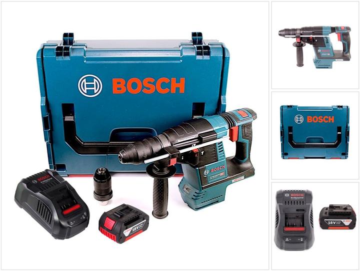 Produktbild Bosch Professional Bosch GBH 18V-26 F Akku Bohrhammer 18V 2,6J brushless SDS plus + 1x Akku 3,0Ah + Schnellladegerät + (Akkubetrieb)